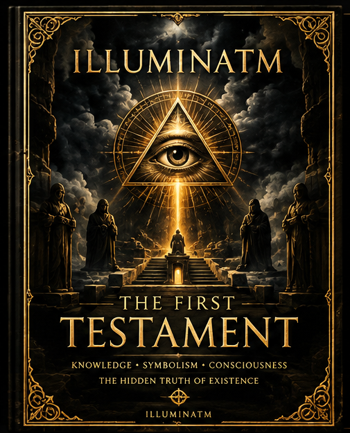 Black and gold cover for Illuminatm The First Testament