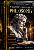 Black and gold e-book cover: A Beginner’s Field Guide to Philosophy