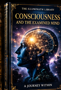 Black and gold e-book cover: Consciousness and the Examined Mind