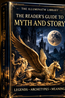 Black and gold e-book cover: The Reader’s Guide to Myth and Story